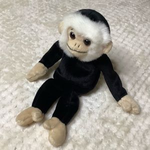 Vintage 1999 Ty Beanie Baby Plush Mooch The Spider Monkey Stuffed Animal Toy